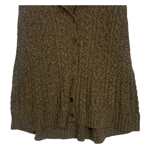 Vintage Ralph Lauren Hand Knit Button Front Poncho Sweater Size Small - Picture 4 of 8